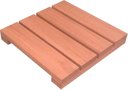Ver imagem 1 de Deck de Madeira Modular 30x30 Cm Réguas 7 Cm Neonx com Pintura:osmocolor Cedro Semi Trans