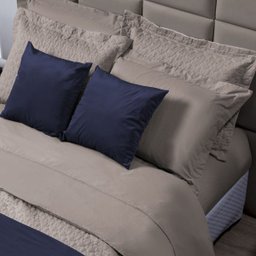 Jogo Lençol Tous Les Jours Solteiro 2 Pçs 100% Algodão Cáqui - 2