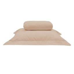 Jogo Lençol Tous Les Jours Solteiro 2 Pçs 100% Algodão Cáqui - 1