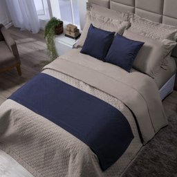 Jogo Lençol Tous Les Jours Solteiro 2 Pçs 100% Algodão Cáqui - 4