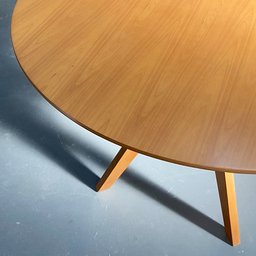 Mesa de Jantar Redonda 135cm Madeira 6 lugares Orion - Imbuia Bahia - 3