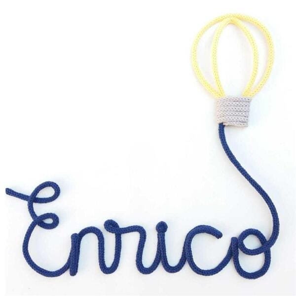Nome Tricotin Personalizado Balão Marinho 6L Grão de Gente - 1
