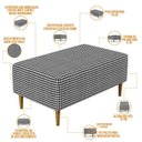 Ver imagem 6 de Kit 02 Puffs Cléo W01 Pés Palito 90 Cm Pied Poule