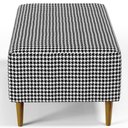 Ver imagem 2 de Kit 02 Puffs Cléo W01 Pés Palito 90 Cm Pied Poule