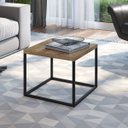Ver imagem 2 de Mesa de Centro Cube Estilo Industrial Vermont Base Metálica Preto 32,5 Cm - D'rossi