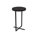 Ver imagem 1 de Mesa Lateral Alta Volpi Preto Base Metálica Industrial Preto 56 Cm - D’Rossi
