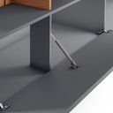Ver imagem 4 de Estante Home Theater Maceió Freijó/cinza Fosco para Tv até 65” com Pés - Colibri