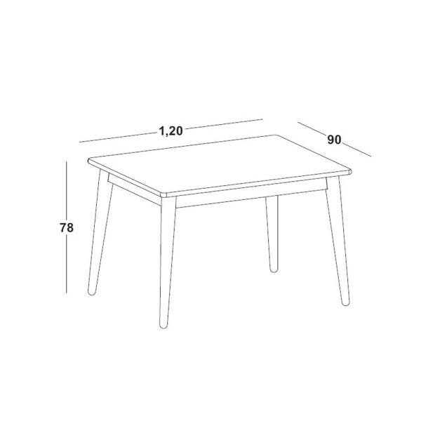 Mesa de Jantar Máxima Móveis 120cm Novita - 2
