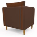 Ver imagem 4 de Poltrona Decorativa Aviv para Sala Escritório Recepção Luxo Linho Premium Easy Clean Corino Premium