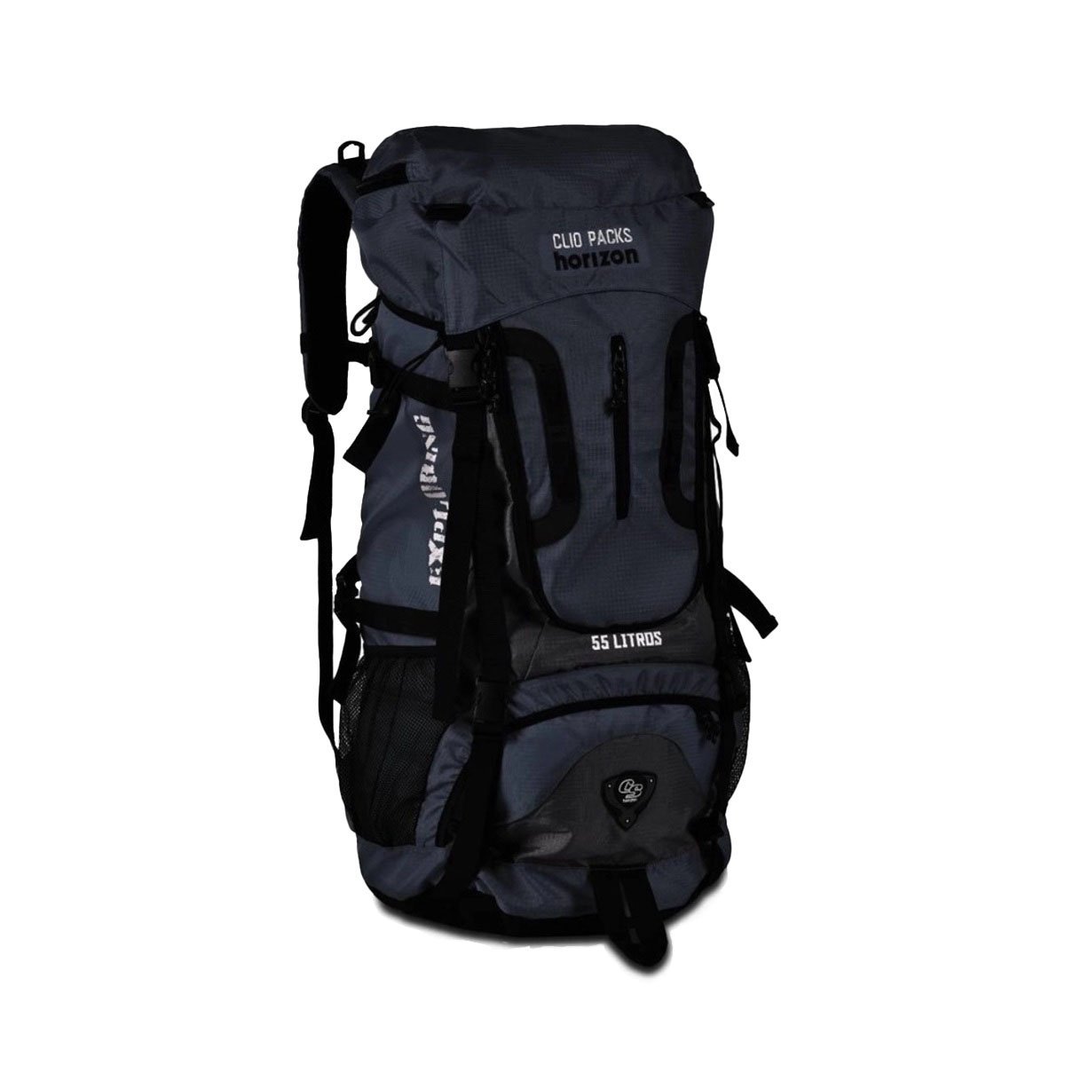 MOCHILA ESPORTE 55L CAMPING TRILHA MOCHILÃO RESISTENTE:Preto