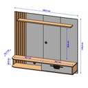 Ver imagem 3 de Painel para Tv 50 Polegadas 160,2cm X 136cm Jeri