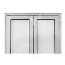 Ver imagem 4 de Porta Camarão Lambril com Vidro Aluminio Branco Linha 25 - 210x100 Esquerda