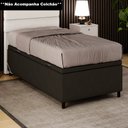 Ver imagem 2 de Base para Cama Box Baú Solteiro 88x188cm Hit I02 Suede Marrom - Mpozenato