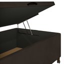 Ver imagem 5 de Base para Cama Box Baú Solteiro 88x188cm Hit I02 Suede Marrom - Mpozenato