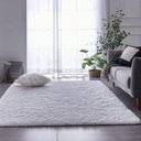 Ver imagem 2 de Tapete Sala Felpudo Peludo Branco 200 X 300 Cm