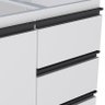Gabinete de Aço Para Pia 150cm 3 Portas 3 Gavetas Netuno Cozimax Branco - 5