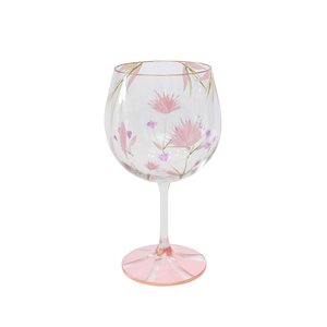 Taça para Gin Cristal Pintada À Mão Mavie Rosa