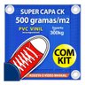 Capa de Segurança para Piscina 6,5x3,5m CK500 Micras c/ Ilhós de PVC + Kit Instalação CIKALA - 2