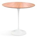 Ver imagem 1 de Mesa Lateral Tulipa Saarinen Redonda 51 Cm Tampo Freijó Cor Branco