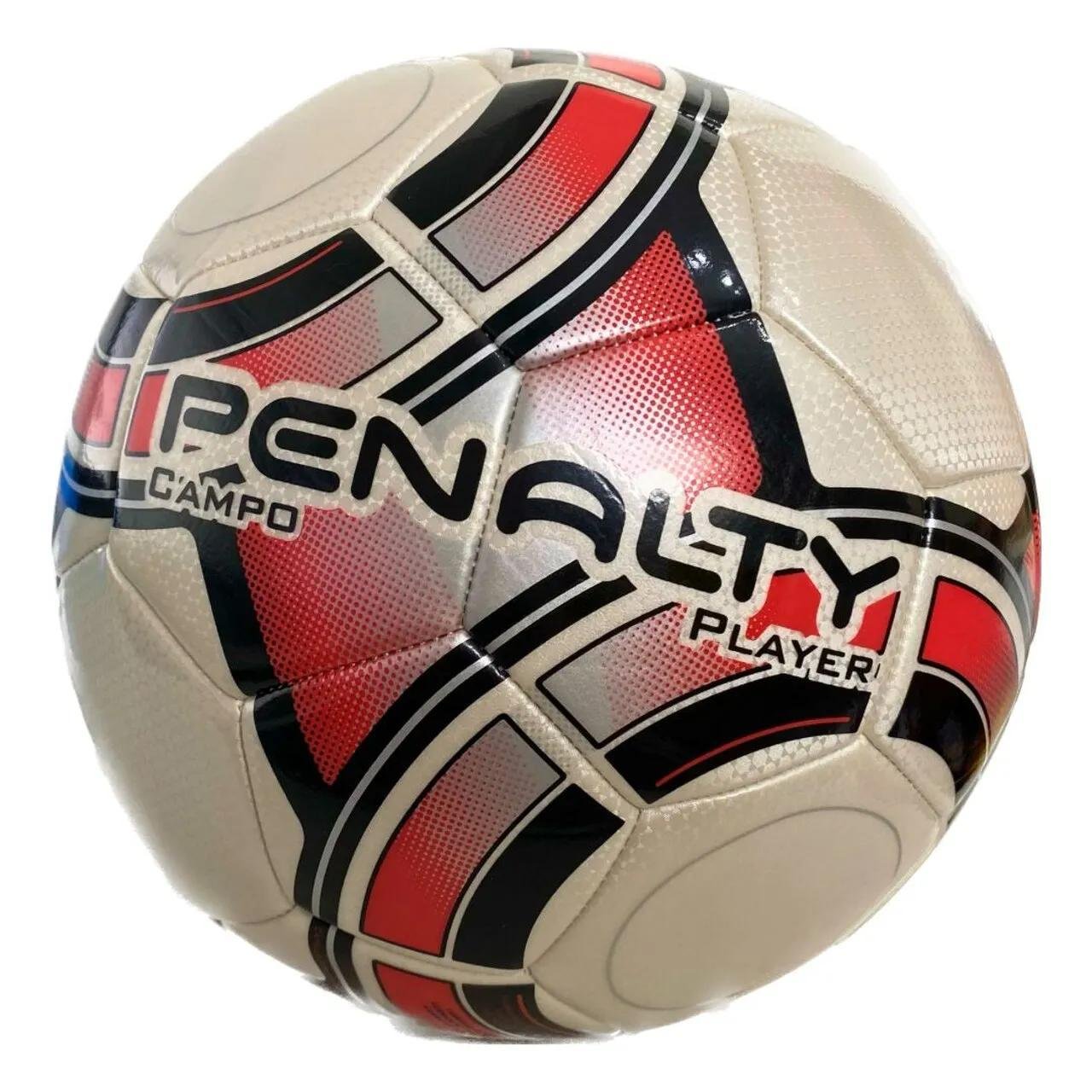 Bola Futebol de Campo Player Xxiii - Penalty Vermelho e Pret