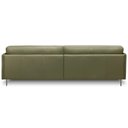 Ver imagem 5 de Sofá 3 Lugares para Sala Living Industrial 240cm Romero L06 Couro Verde Musgo - Lyam Decor