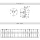 Ver imagem 4 de Placa para Torno Universal 3 Castanhas - 400mm - F. Traseira