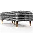 Ver imagem 6 de Kit 02 Puffs Decorativo Sala de Estar Bali W01 Pés Palito 120x50cm Pied Poule - Lyam Decor