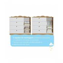 Ver imagem 2 de Cômoda Infantil 100% Mdf 1 Porta 4 Gavetas Encanto Permobili Nature/branco Nature/branco
