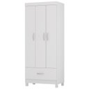 Ver imagem 1 de Guarda Roupa Solteiro 03 Portas 31060 Branco Demobile