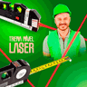 Trena Profissional 4 em 1 Nivel Laser Prumo e Régua - 8