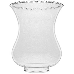 Cupula Baixa de Vidro Transparente para Lampião Vintage - 1