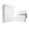 Conjunto para Quarto de Casal Completo Corsa Branco - 1