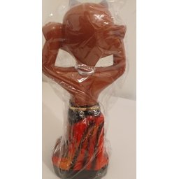 Imagem Exuzinho Mirim Brazinha Escultura Gesso Estatua 25 Cm - 3