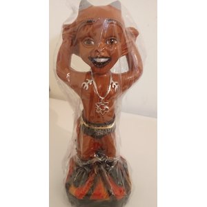 Imagem Exuzinho Mirim Brazinha Escultura Gesso Estatua 25 Cm