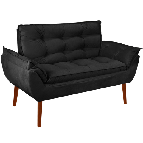 Kit 01 Namoradeira Opala 02 Lugares Decorativa Suede