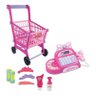 Mini Mercado - Registradora e Carrinho - Rosa - Fênix - 1
