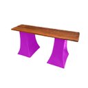 Ver imagem 1 de Banco Sapateira Jardim Condomínio Praia 2 Lugares BGPLASTICOS BGB ROSA 022