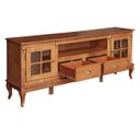 Ver imagem 4 de Rack para Sala Madeira Maciça com Pés Luis Xv 2 Portas 2 Gavetas e Nicho Hannover 60812 Linz Móveis