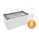 Ver imagem 6 de Kit - Freezer Horizontal Tampa de Vidro 318 Litros Nf40 220v + 8 Cestos Nextgen Branco 220v
