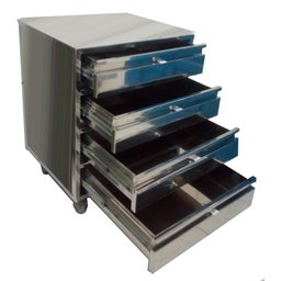 Gaveteiro Industrial em aço inox Therj MGAI AISI 430 (C) 40cm x (L) 35cm x (A) 70cm - 2