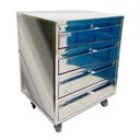 Ver imagem 3 de Gaveteiro Industrial em aço inox Therj MGAI AISI 430 (C) 40cm x (L) 35cm x (A) 70cm