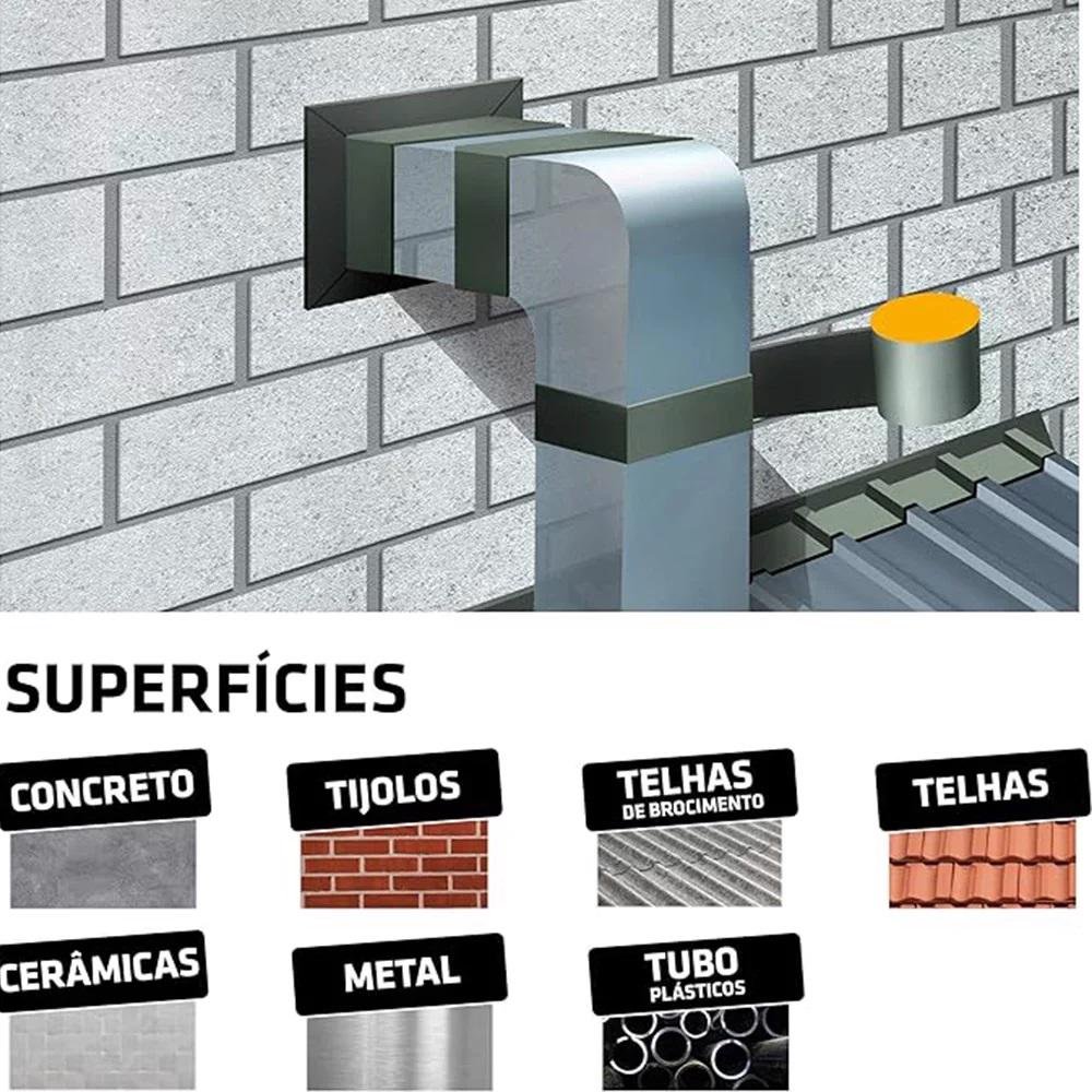 Fita Aluminizada Manta Asfaltica Sika Seal 10cm X 10m Sika - 2
