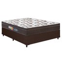 Ver imagem 1 de Cama Box Casal: Colchão Espuma Polar D45 Pérola Brown + Base CRC Courano Brown(138x188)