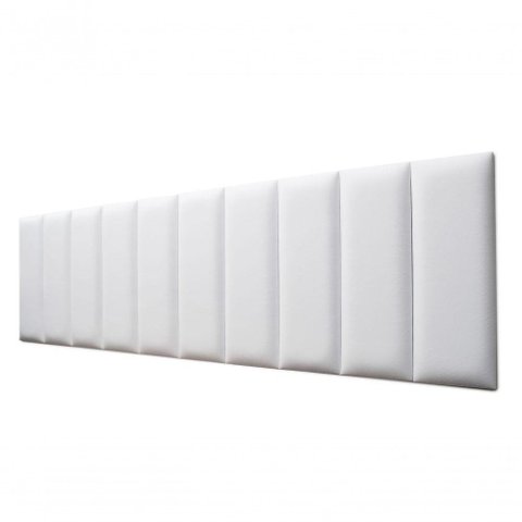 Placas Cabeceira King 200cm X 60cm 10 Placas Courino Branco