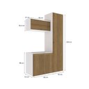 Ver imagem 4 de Conjunto para Banheiro Kappesberg Celeste 3 Peças Branco/nogueira 130cm