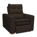 Ver imagem 3 de Poltrona do Papai Confortável Retrátil Reclinável Suede Srj:marrom