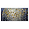 Quadro Pintura Tela bambu dots prata pontos golden 5555: 90cm (A) x 180cm (L) - 2