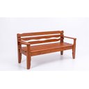 Ver imagem 2 de Banco Namoradeira 120x60x44 Ondulado Penafort Imbuia