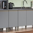 Ver imagem 2 de Balcão Simples Greta 50 Cm 1 Porta em Mdf - Casajá - Cinza