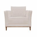 Ver imagem 7 de Kit 2 Poltronas Decorativas Pés em Madeira Tarantino Linho Pérola - Gran Belo